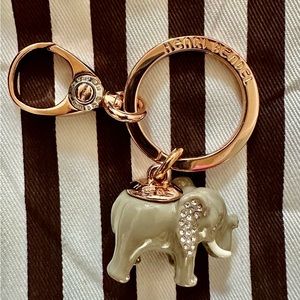 New Henri Bendel rare “Louise” elephant key charm with bag